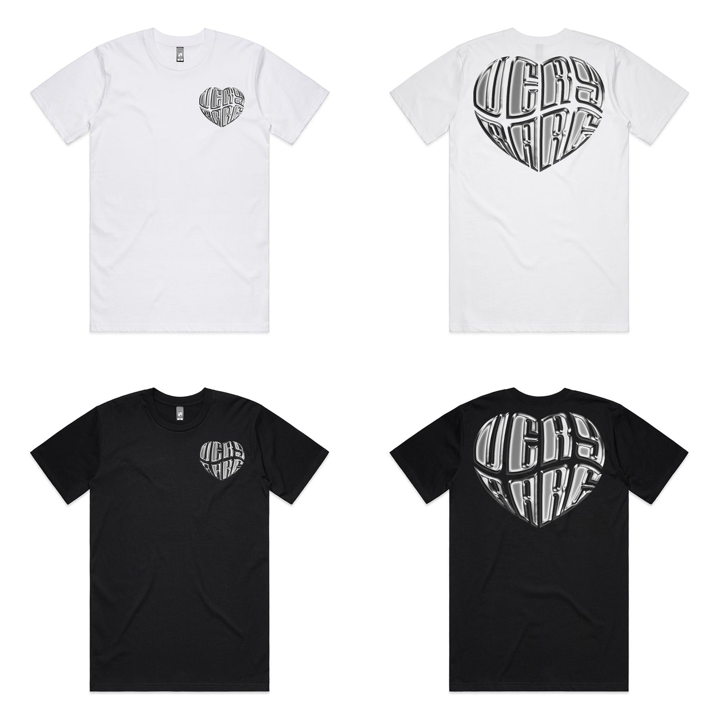 Very Rare Heart Tee (chrome edition)