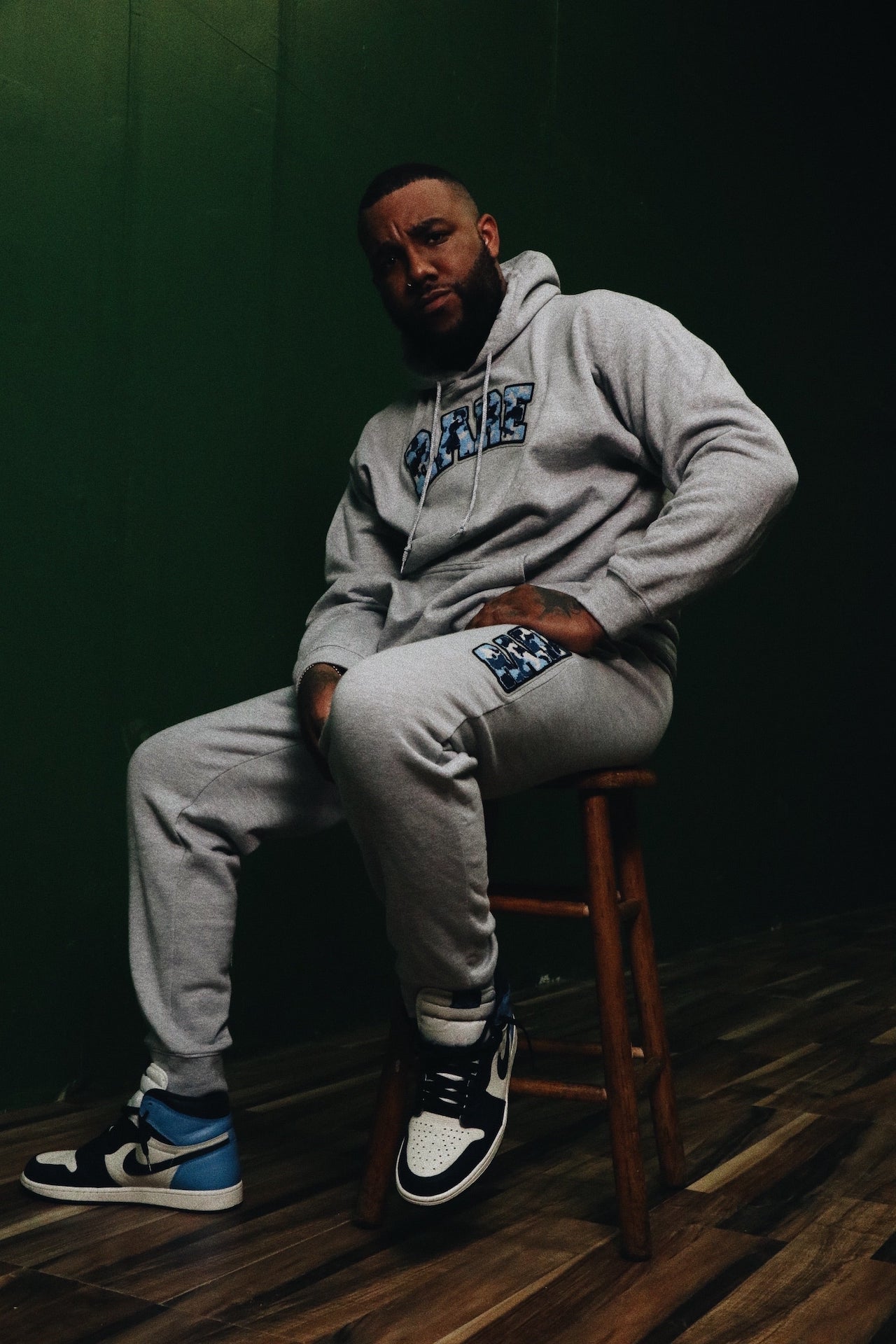Very Rare Blue Camo Hoodie